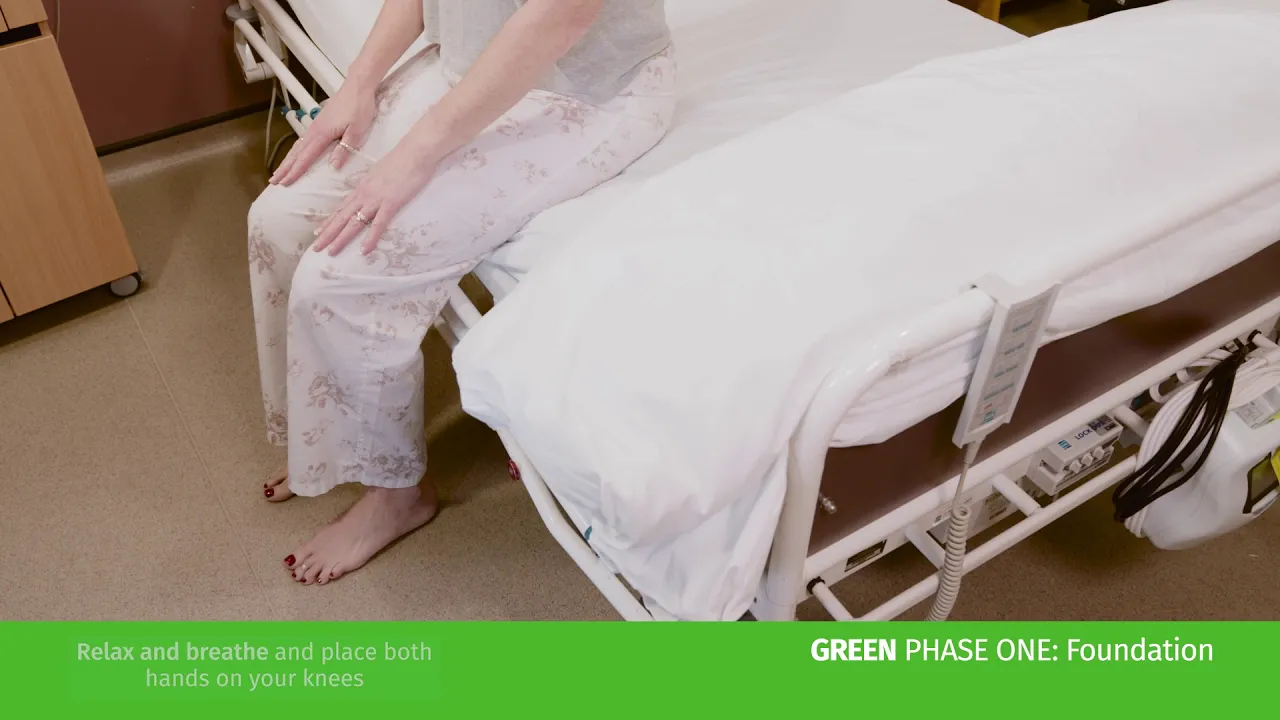 a person in a hospital bed