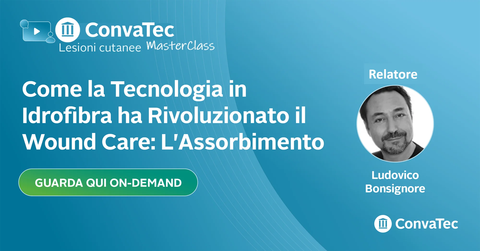 Faccia di un uomo su uno sfondo blu