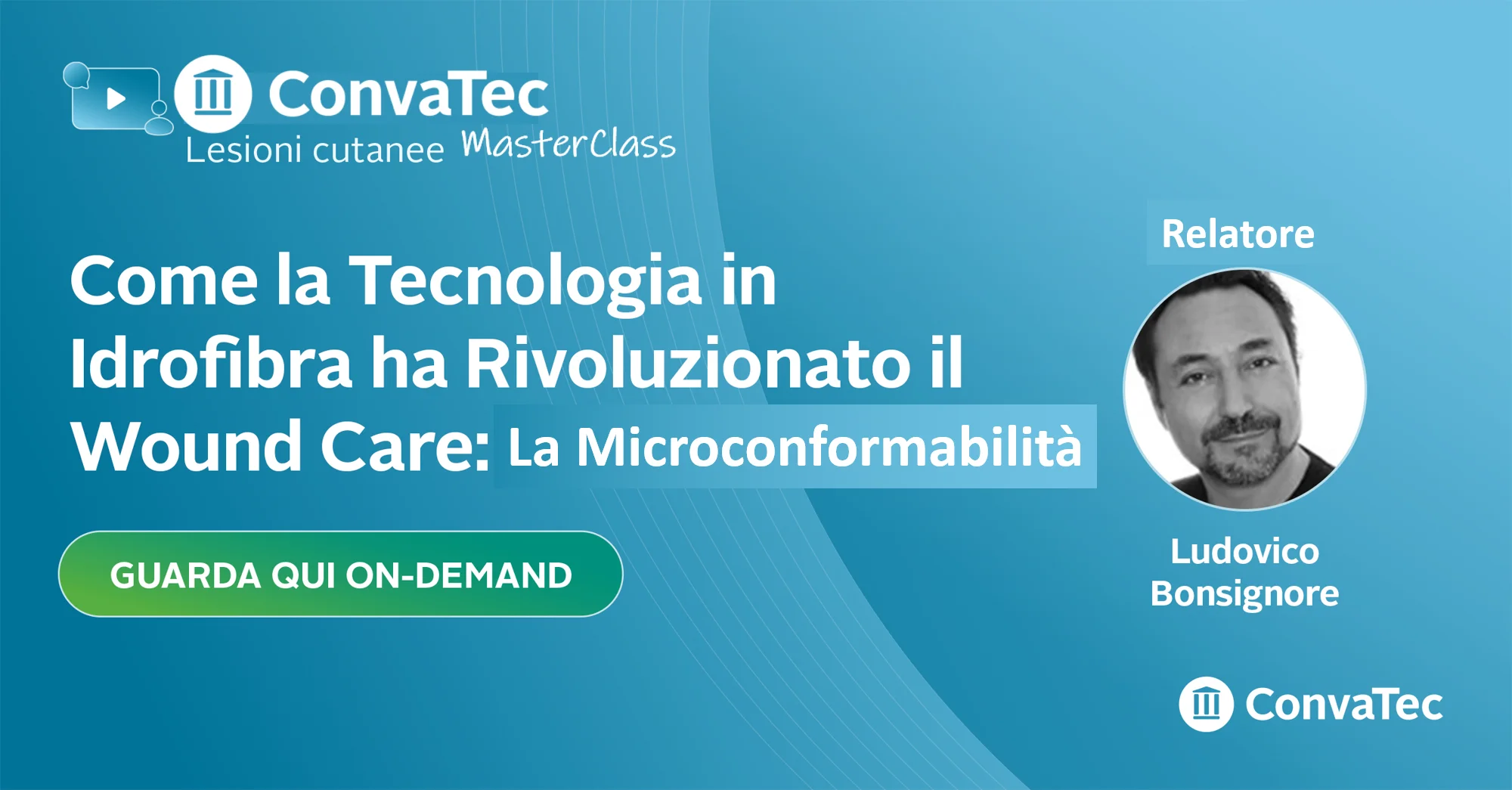 Faccia di un uomo su uno sfondo blu